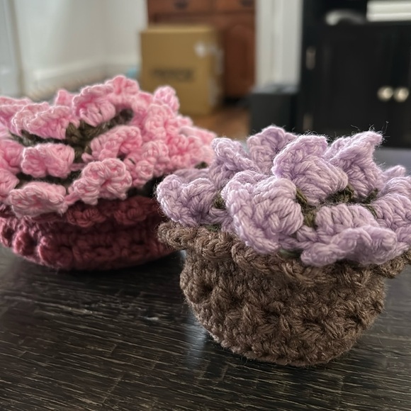 Crochet Flower Coasters - Picture 3 of 3